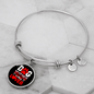 Dog Mother Wine Lover Red White Bracelet Stainless Steel or 18k Gold Circle Bangle-Express Your Love Gifts