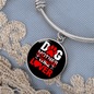 Dog Mother Wine Lover Red White Bracelet Stainless Steel or 18k Gold Circle Bangle-Express Your Love Gifts