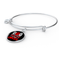 Dog Mother Wine Lover Red White Bracelet Stainless Steel or 18k Gold Circle Bangle-Express Your Love Gifts
