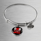 Dog Mother Wine Lover Red White Bracelet Stainless Steel or 18k Gold Circle Bangle-Express Your Love Gifts