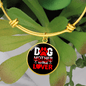 Dog Mother Wine Lover Red White Bracelet Stainless Steel or 18k Gold Circle Bangle-Express Your Love Gifts