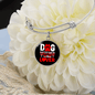 Dog Mother Wine Lover Red White Bracelet Stainless Steel or 18k Gold Circle Bangle-Express Your Love Gifts