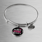 Dog Mother Wine Lover White Red Bracelet Stainless Steel or 18k Gold Circle Bangle-Express Your Love Gifts