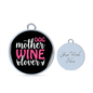 Dog Mother Wine Lover White Red Bracelet Stainless Steel or 18k Gold Circle Bangle-Express Your Love Gifts