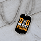 Dog My Best Friend Necklace Stainless Steel or 18k Gold Dog Tag 24" Chain-Express Your Love Gifts