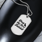 Dog My Best Friend White Necklace Stainless Steel or 18k Gold Dog Tag 24" Chain-Express Your Love Gifts