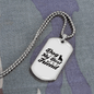 Dog My Best Friend White Necklace Stainless Steel or 18k Gold Dog Tag 24" Chain-Express Your Love Gifts