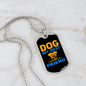 Dog My Bestfriend Necklace Stainless Steel or 18k Gold Dog Tag 24" Chain-Express Your Love Gifts