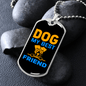 Dog My Bestfriend Necklace Stainless Steel or 18k Gold Dog Tag 24" Chain-Express Your Love Gifts