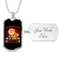 Dog Obedience Loyalty Necklace Stainless Steel or 18k Gold Dog Tag 24" Chain-Express Your Love Gifts
