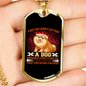 Dog Obedience Loyalty Necklace Stainless Steel or 18k Gold Dog Tag 24" Chain-Express Your Love Gifts