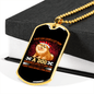 Dog Obedience Loyalty Necklace Stainless Steel or 18k Gold Dog Tag 24" Chain-Express Your Love Gifts