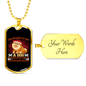 Dog Obedience Loyalty Necklace Stainless Steel or 18k Gold Dog Tag 24" Chain-Express Your Love Gifts