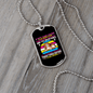 Dog Obedience Loyalty Pink Necklace Stainless Steel or 18k Gold Dog Tag 24" Chain-Express Your Love Gifts
