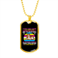 Dog Obedience Loyalty Pink Necklace Stainless Steel or 18k Gold Dog Tag 24" Chain-Express Your Love Gifts