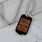 Dog Obedience Loyalty Plain Necklace Stainless Steel or 18k Gold Dog Tag 24" Chain-Express Your Love Gifts