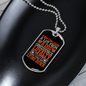 Dog Obedience Loyalty Plain Necklace Stainless Steel or 18k Gold Dog Tag 24" Chain-Express Your Love Gifts