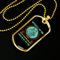 Dog Only Person Blue Necklace Stainless Steel or 18k Gold Dog Tag 24" Chain-Express Your Love Gifts