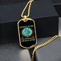 Dog Only Person Blue Necklace Stainless Steel or 18k Gold Dog Tag 24" Chain-Express Your Love Gifts
