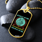 Dog Only Person Blue Necklace Stainless Steel or 18k Gold Dog Tag 24" Chain-Express Your Love Gifts