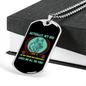 Dog Only Person Blue Necklace Stainless Steel or 18k Gold Dog Tag 24" Chain-Express Your Love Gifts