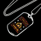 Dog Only Person Necklace Stainless Steel or 18k Gold Dog Tag 24" Chain-Express Your Love Gifts