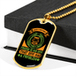 Dog Problem Necklace Stainless Steel or 18k Gold Dog Tag 24" Chain-Express Your Love Gifts
