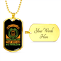 Dog Problem Necklace Stainless Steel or 18k Gold Dog Tag 24" Chain-Express Your Love Gifts