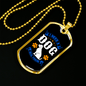 Dog Real Friend Necklace Stainless Steel or 18k Gold Dog Tag 24" Chain-Express Your Love Gifts