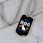 Dog Real Friend Necklace Stainless Steel or 18k Gold Dog Tag 24" Chain-Express Your Love Gifts
