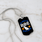 Dog Real Friend Necklace Stainless Steel or 18k Gold Dog Tag 24" Chain-Express Your Love Gifts