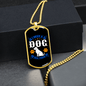Dog Real Friend Necklace Stainless Steel or 18k Gold Dog Tag 24" Chain-Express Your Love Gifts