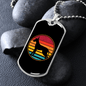 Dog Retro Vintage Necklace Stainless Steel or 18k Gold Dog Tag 24" Chain-Express Your Love Gifts