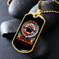 Dog's Aim in Life Necklace Stainless Steel or 18k Gold Dog Tag 24" Chain-Express Your Love Gifts
