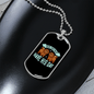 Dog's Day Blue Necklace Stainless Steel or 18k Gold Dog Tag 24" Chain-Express Your Love Gifts