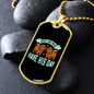 Dog's Day Blue Necklace Stainless Steel or 18k Gold Dog Tag 24" Chain-Express Your Love Gifts