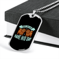 Dog's Day Blue Necklace Stainless Steel or 18k Gold Dog Tag 24" Chain-Express Your Love Gifts