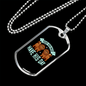 Dog's Day Blue Necklace Stainless Steel or 18k Gold Dog Tag 24" Chain-Express Your Love Gifts