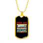Dog's Day Bone Necklace Stainless Steel or 18k Gold Dog Tag 24" Chain-Express Your Love Gifts