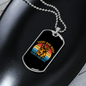 Dog's Day Head Necklace Stainless Steel or 18k Gold Dog Tag 24" Chain-Express Your Love Gifts