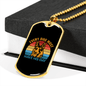Dog's Day Head Necklace Stainless Steel or 18k Gold Dog Tag 24" Chain-Express Your Love Gifts