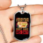 Dog's Day Necklace Stainless Steel or 18k Gold Dog Tag 24" Chain-Express Your Love Gifts