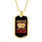 Dog's Day Necklace Stainless Steel or 18k Gold Dog Tag 24" Chain-Express Your Love Gifts
