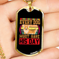 Dog's Day Necklace Stainless Steel or 18k Gold Dog Tag 24" Chain-Express Your Love Gifts