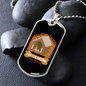 Dog's Day Off Dog House Necklace Stainless Steel or 18k Gold Dog Tag 24" Chain-Express Your Love Gifts