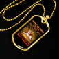 Dog's Day Off Necklace Stainless Steel or 18k Gold Dog Tag 24" Chain-Express Your Love Gifts