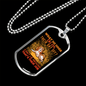 Dog's Day Off Necklace Stainless Steel or 18k Gold Dog Tag 24" Chain-Express Your Love Gifts