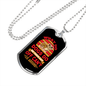 Dog's Day Off Pink Necklace Stainless Steel or 18k Gold Dog Tag 24" Chain-Express Your Love Gifts