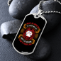 Dog's Day Off White Paw Necklace Stainless Steel or 18k Gold Dog Tag 24" Chain-Express Your Love Gifts