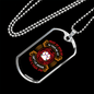 Dog's Day Off White Paw Necklace Stainless Steel or 18k Gold Dog Tag 24" Chain-Express Your Love Gifts